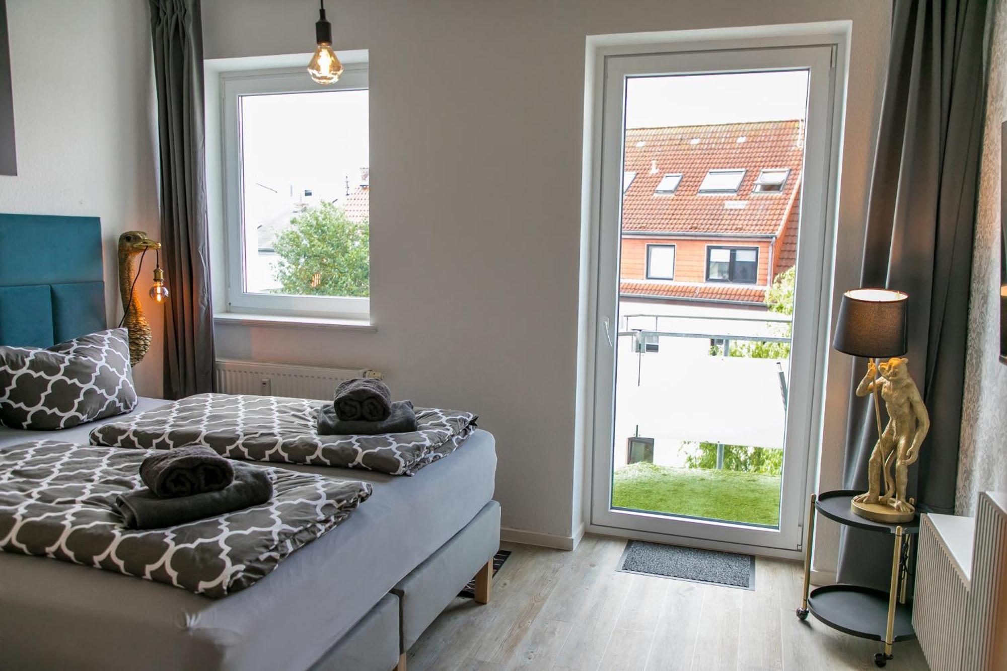 City Apartment "Hans Seat" Rostock Mit Rooftop-Terrasse Bagian luar foto