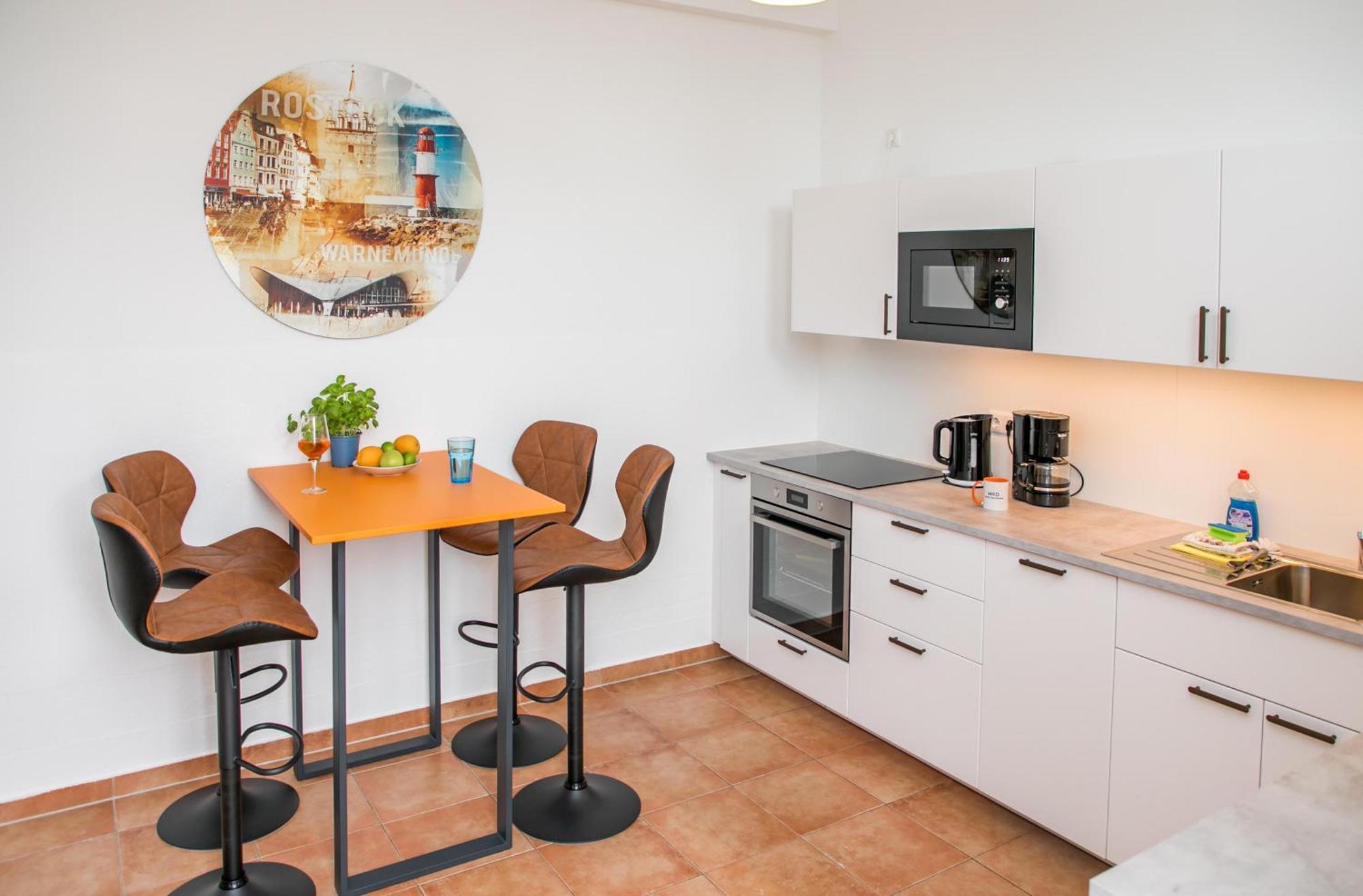 City Apartment "Hans Seat" Rostock Mit Rooftop-Terrasse Bagian luar foto